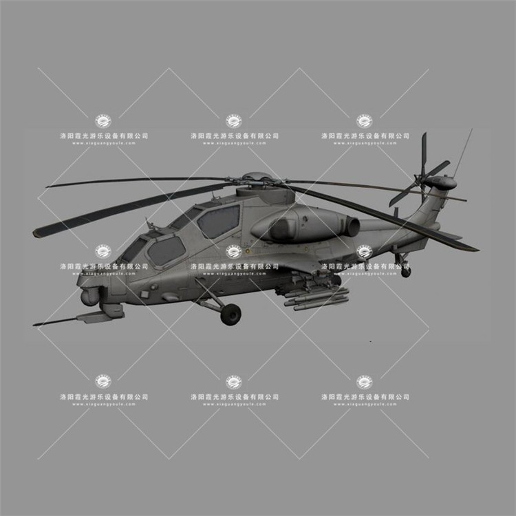 鼓楼武装直升机3D模型